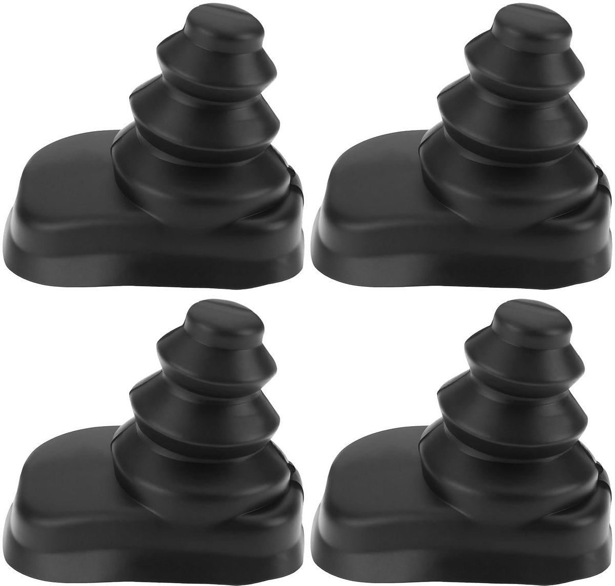 Dailygoods - Rubber Afdichtingen voor Auto Deurcontactschakelaar (Set van 4)