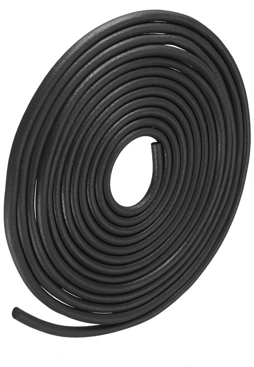 Dailygoods - Nitril Afdichtingsstrip 3 mm x 6 m Zwart