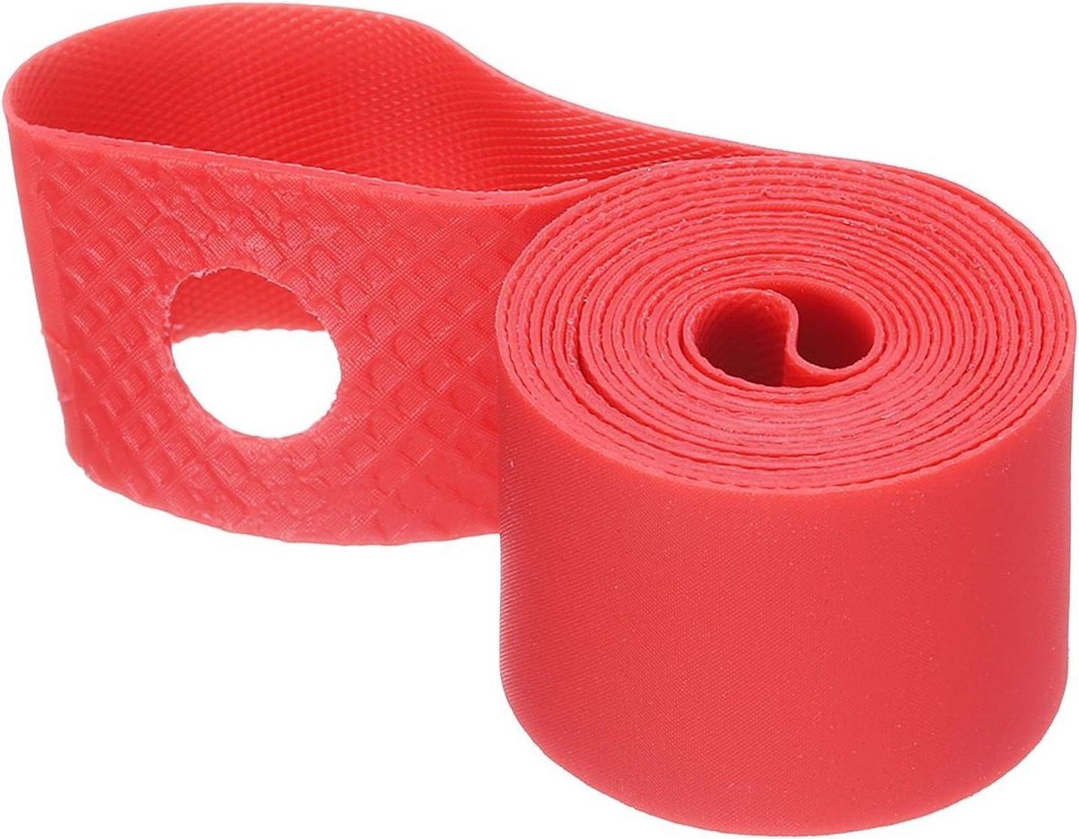 QUARKZMAN fietsvelgband voor fietsbanden 40,6 cm (16 inch), anti-lek TPU, fietsbinnenband, bandvoering voor mountainbike en racefiets, rood