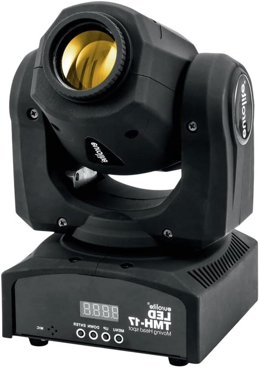 LED Moving Head - Spotlicht - Podiumverlichting - Krachtige Lichtbron - Rond - Zwart