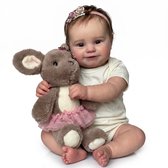 Sogiol® Levensechte Reborn Babypop Meisje - Babypoppen - 50CM - Volledig Siliconen Vinyl - Wasbaar & Realistisch - Inclusief Outfit