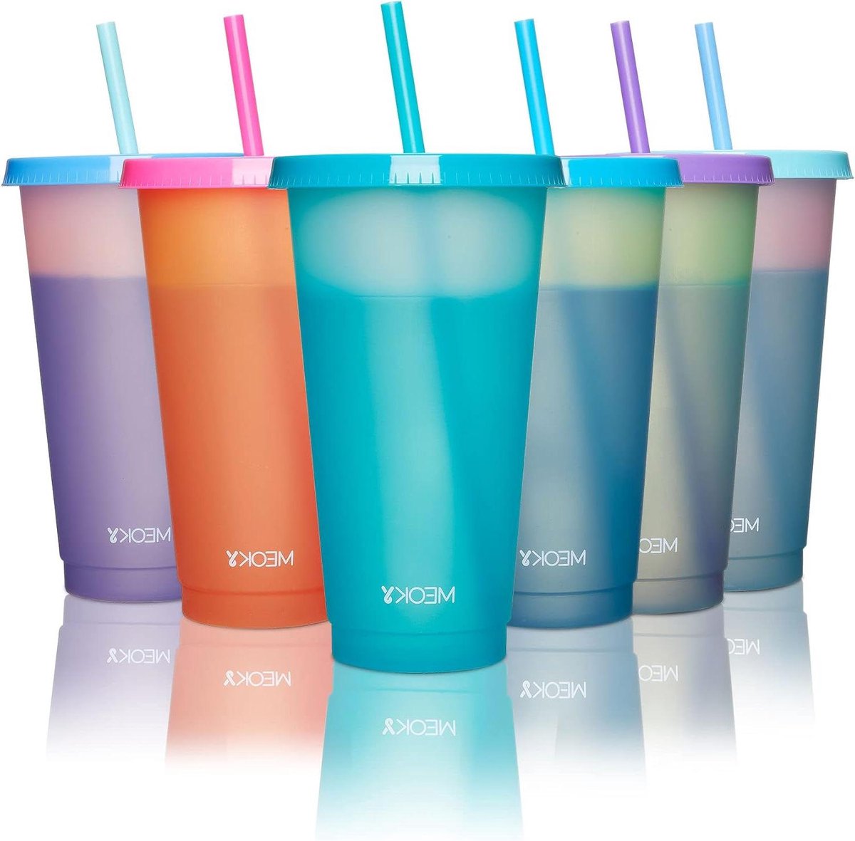 Plastic bekers - Kleur veranderende bekers - Zomerse feestjes - Herbruikbaar en BPA-vrij - 24 oz 12 pack - Meerdere kleuren