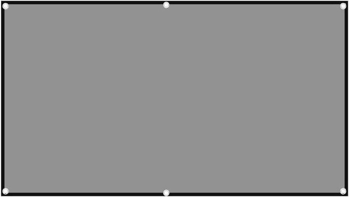 Projectiescherm - Projectorgordijn - Thuisbioscoop - Anti-licht materiaal - 30-120 inch - Grijs