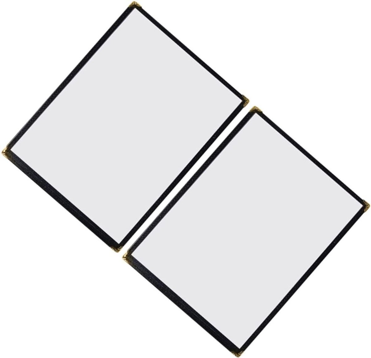 Menu Houders - Plastic Hoezen - Eten Serveren - Dubbelzijdig - 2 Stuks - Transparant