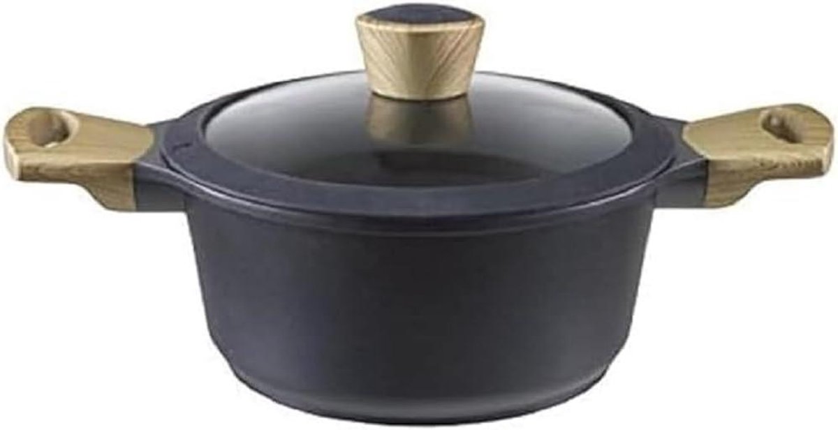 Gegoten Aluminium Braadpan - Ovenschaal - Koken en Braden - Dik 5.5mm Materiaal - 28 cm - Meerkleurig