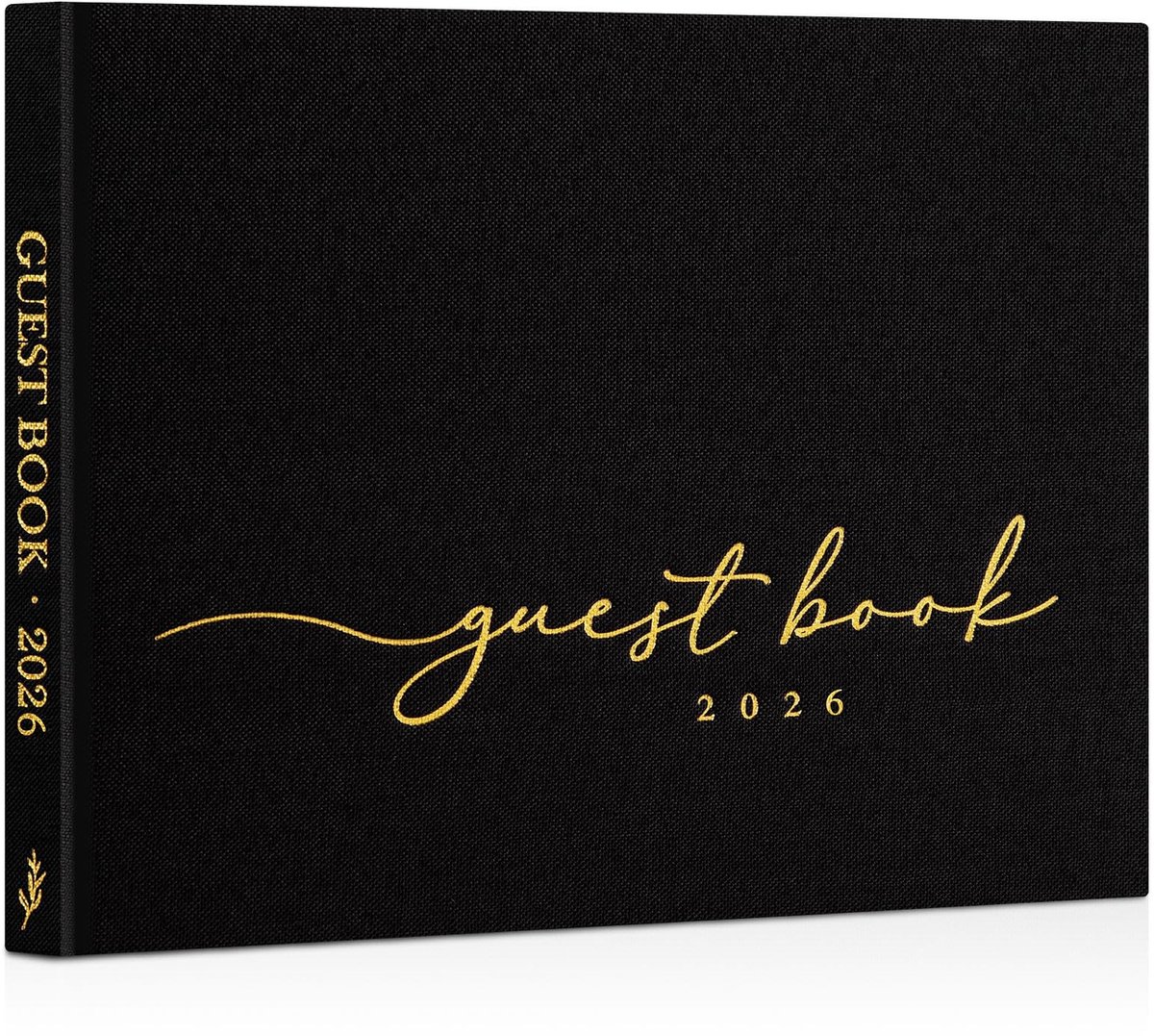 Dailygoods - Bruiloft Gastenboek met Linnen Cover en 108 Lege Pagina's