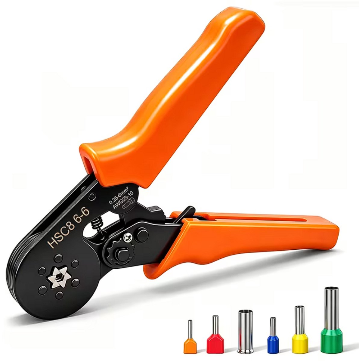 JMS® Zelfinstellende Aderhulzen Tang - Aderhulstang - Adereindhulstang 0.08 tot 6mm² (sperkrimptang)