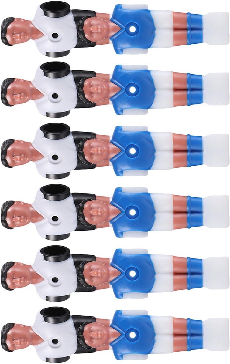 Voetbaltafel Poppen - Reserve Spelers - Tafelvoetbal Spelen - Duurzaam ABS Materiaal - 12 Stuks - Diverse Kleuren