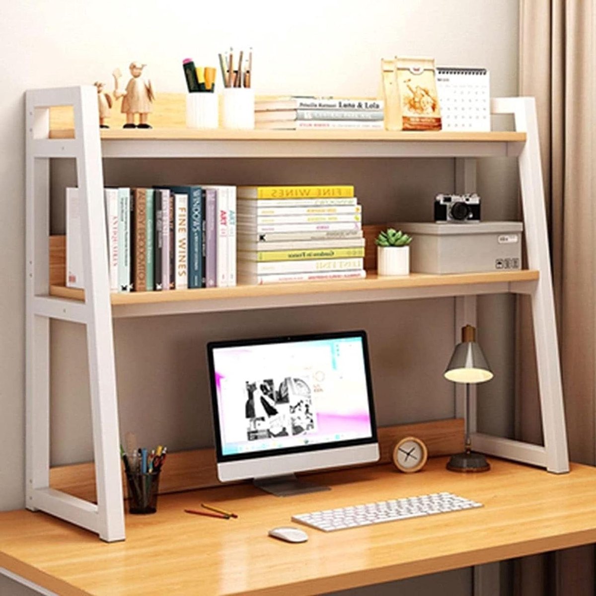Bureau organizer - Opbergrek - Bureau organiseren - Trapeziumvormig ontwerp - 95 cm - Zwart