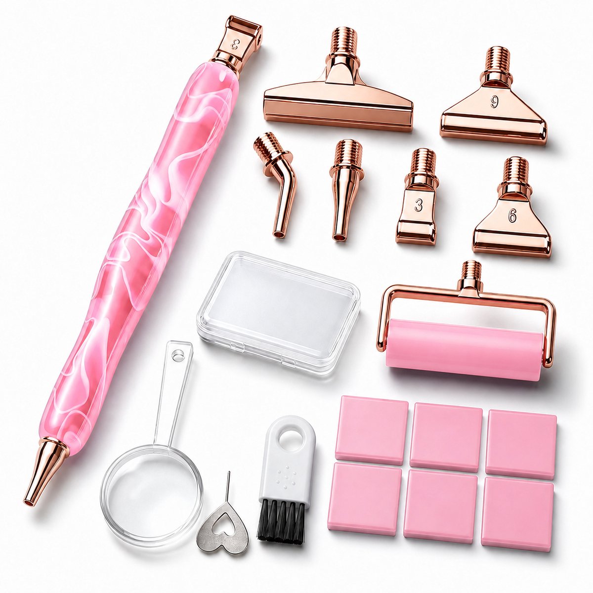BOTC Diamond Painting Art pen Kit - Dot Pen Kit - 5D Diamond Paint- met Gereedschapstoebehoren - Roze