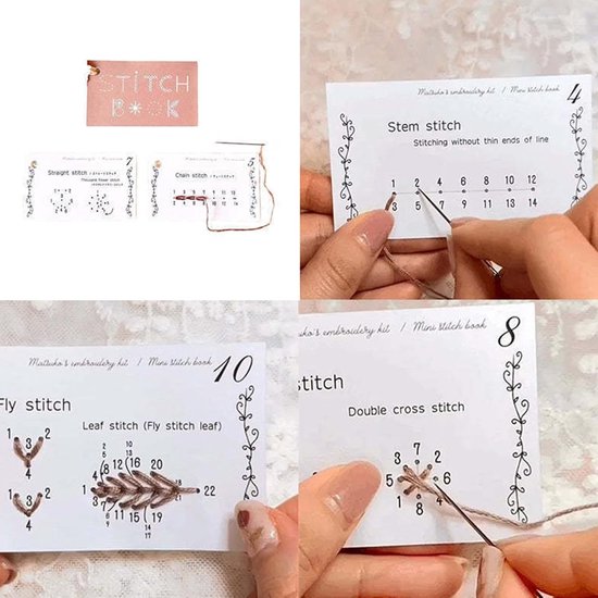 Naaiboek voor beginners - Creatieve naai-instructies - Handvaardigheid verbeteren - Duidelijke techniek uitleg - 15.2 x 8 cm - Niet gespecificeerd — afbeelding 5