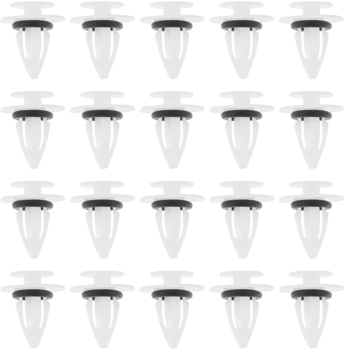 Innovra - Dailygoods - Dailygoody - Zijrok Wielbogen Trim Clips - 30 Stuks - Kunststof - Spatbord Klemmen - Geschikt voor Mini Prado Land Cruiser - Wit