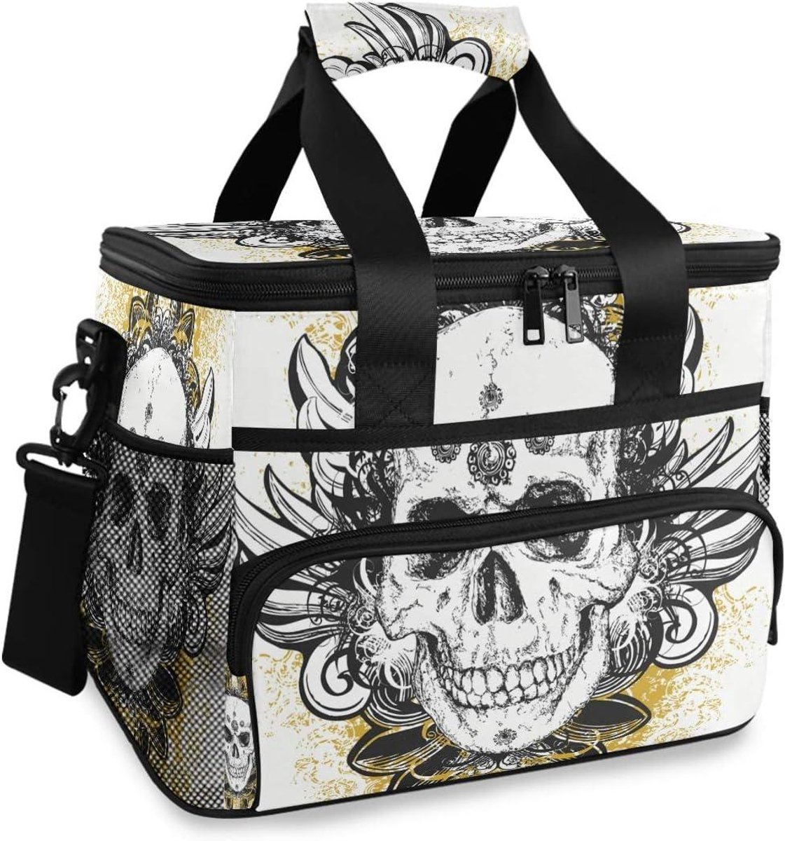 Koeltas - Lunchtas - Maaltijden Meenemen - 3D Print Patroon - 15L - Multicolor