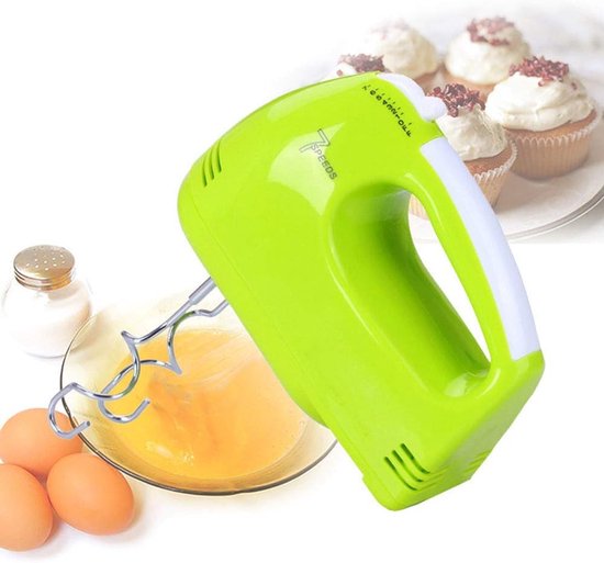 Elektrische Handmixer - Keukenmixer - Beslag Maken - 7 Snelheden - 18x7x11 cm - Wit — afbeelding 4