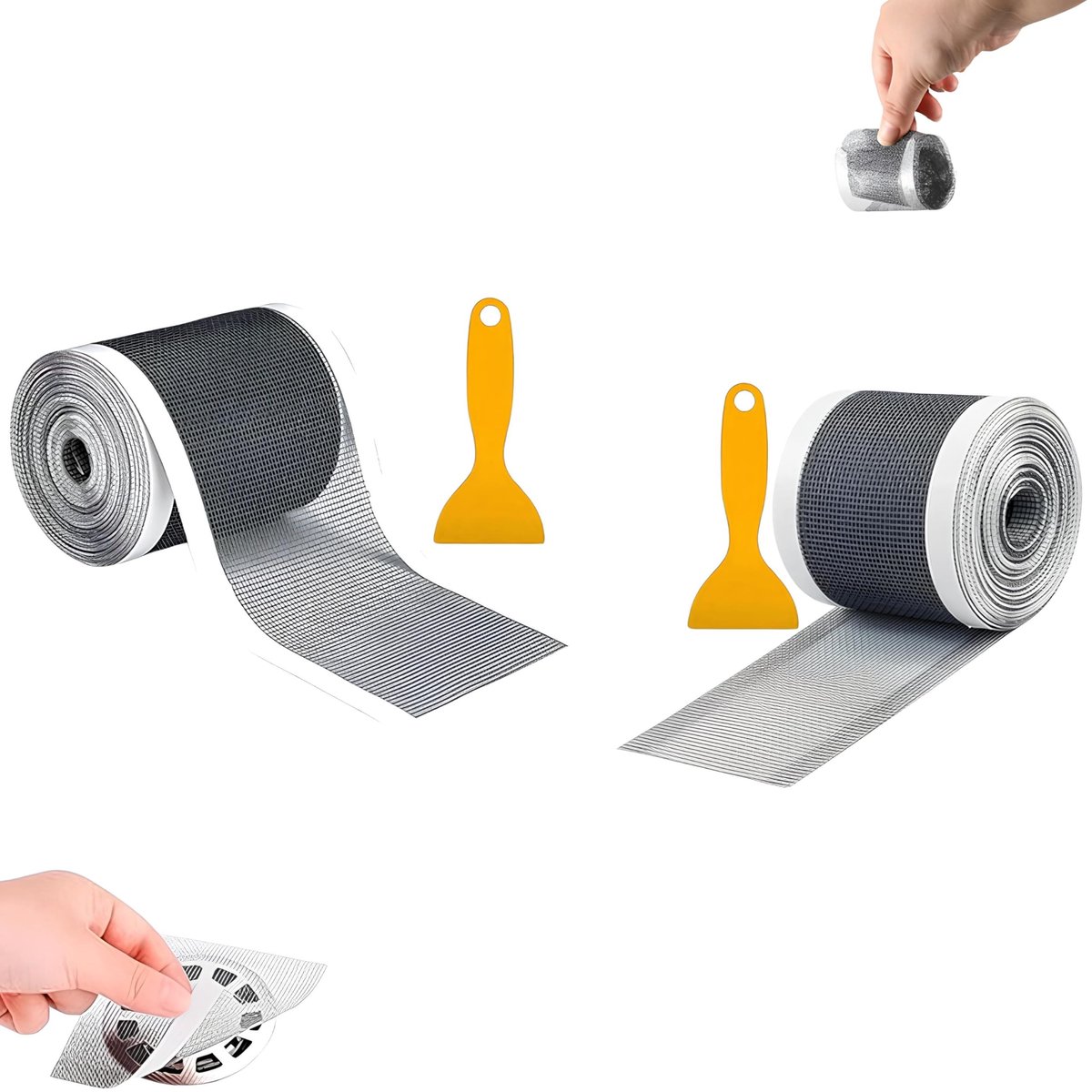 Dailygoods - Set van 2 Zelfklevende Afvoerzeefjes voor Douche en Keuken