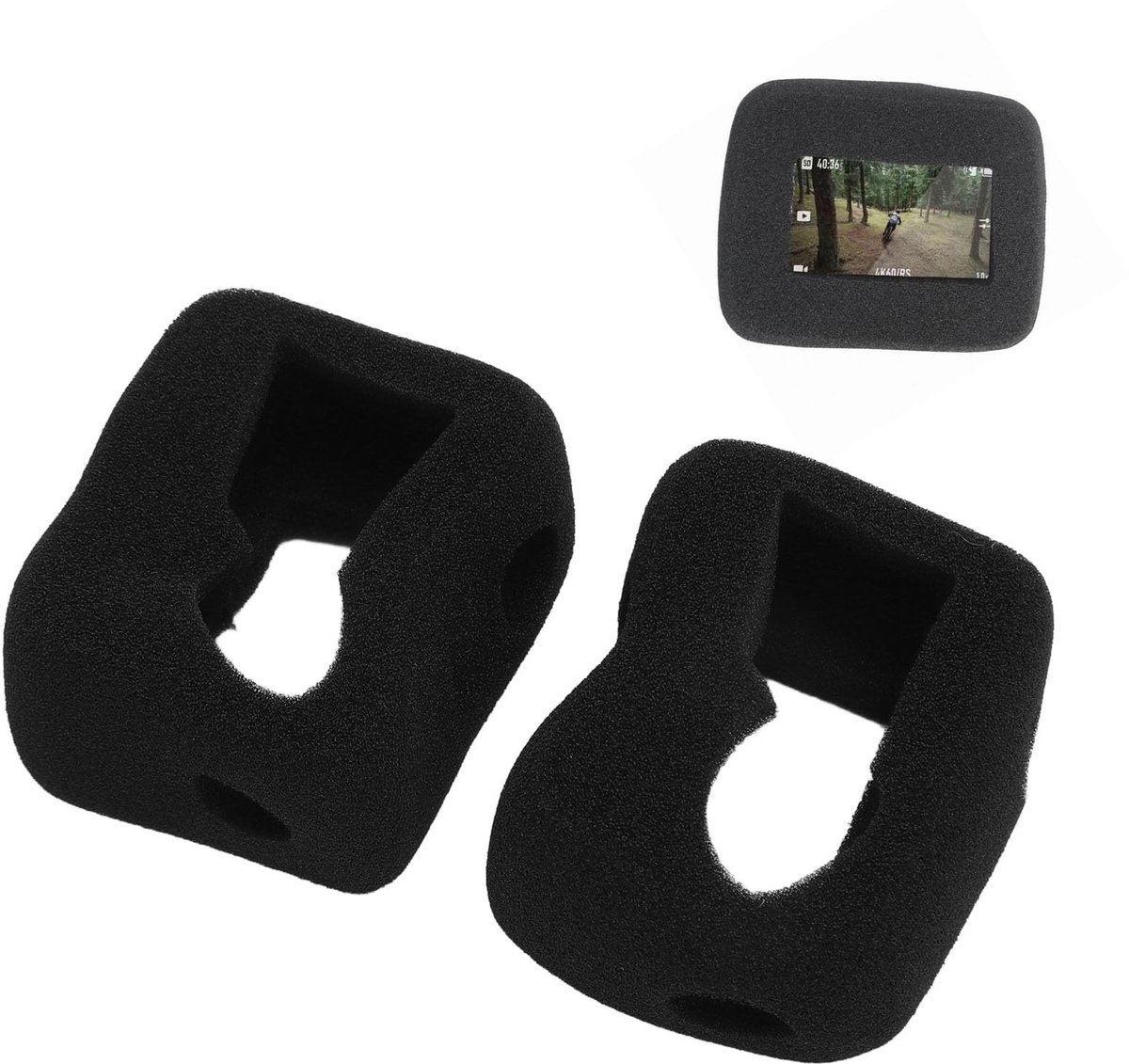 Dailygoods - 2 Stuks Schuim Windslayer Behuizing voor Actiecamera