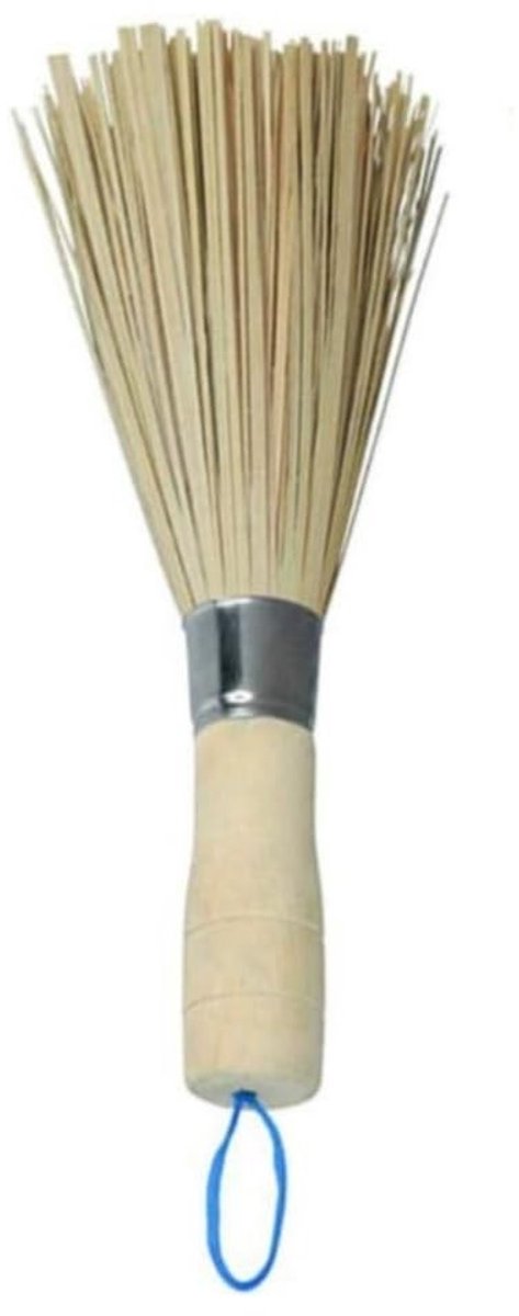 Dailygoods - Bamboe Reinigingsborstel met Lange Handgreep voor Huishoudelijk Gebruik