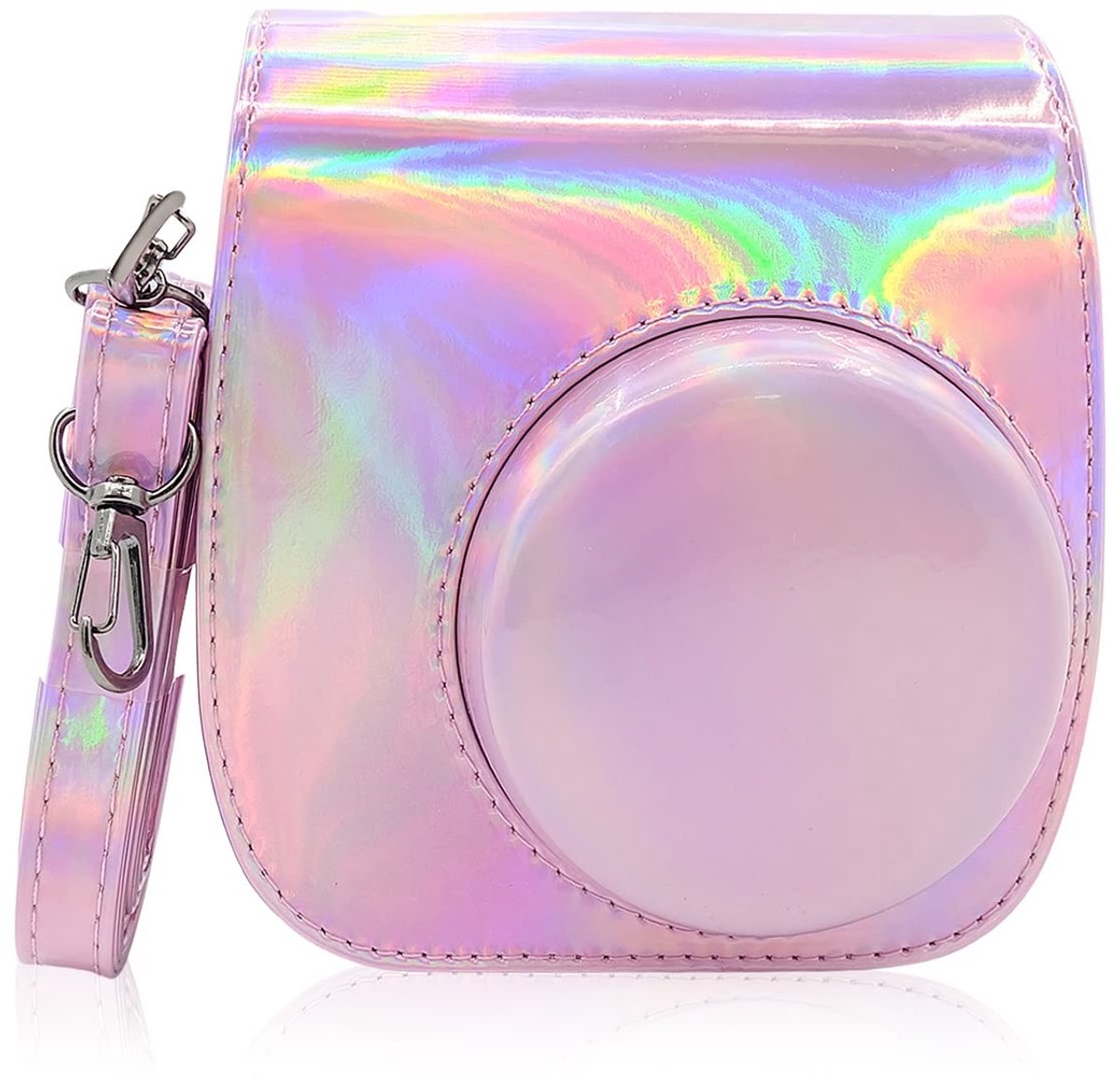 Dailygoods - Lederen Mini Camera Tas met Verstelbare Schouderriem