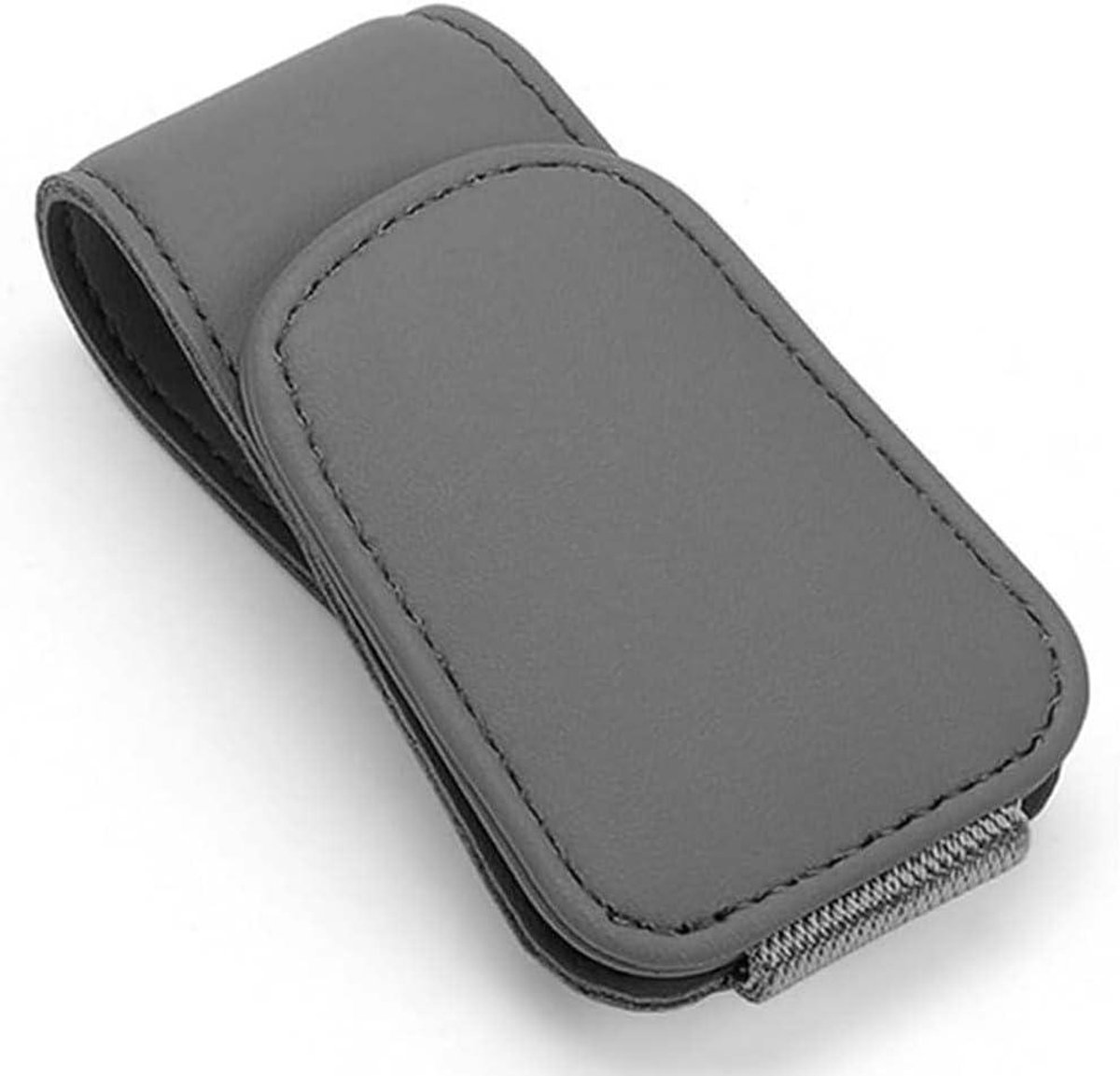 Auto Zonnebril Houder - Bril Clip - Veilig Opbergen - Magnetisch Ontwerp - 5 x 5 x 8 cm - Grijs