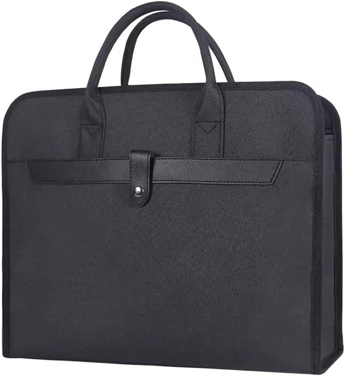 Documententas Heren - Laptoptas Aktetas - Zakelijk Vervoer - Linnen Materiaal - 39.5 cm - Bruin