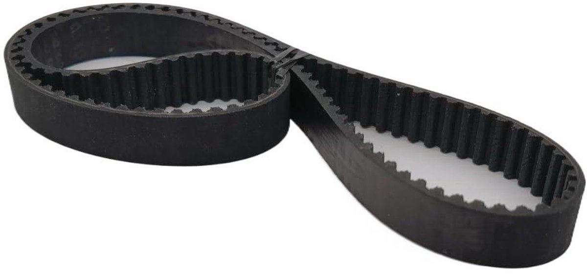 Tandriem - Synchroonriem GT3 - Krachtoverbrenging - Glasvezelkern - 672 mm - Zwart