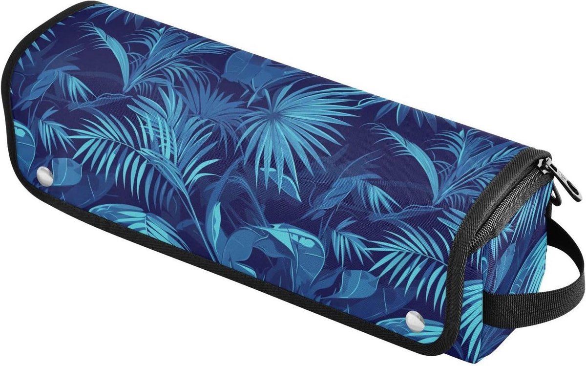 Reis Etui - Haarstyling Tas - Styling Tools Opbergen - Hittebestendig Pad - 37 cm - Donkerblauw