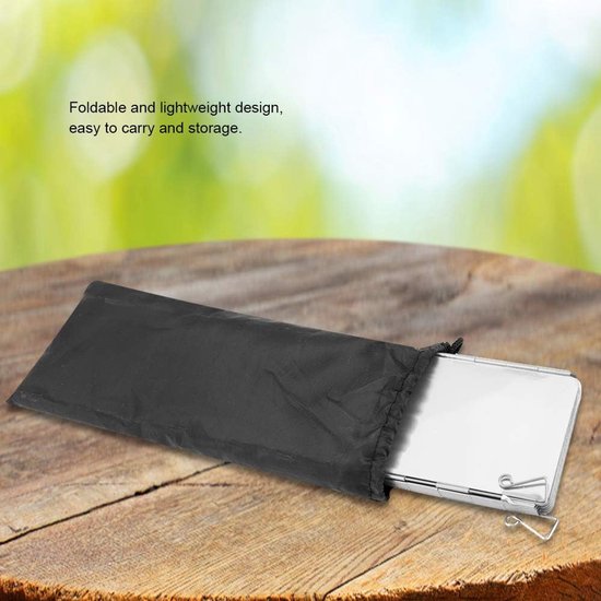 Opvouwbare Branderruit - Kooktoestel Accessoire - Buiten Koken - Duurzaam Aluminium - 10 Stuks - Zilverkleurig — afbeelding 4