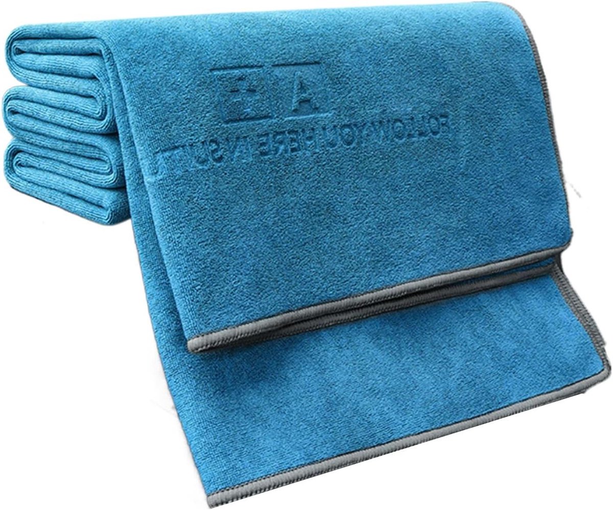 Microvezeldoek Auto - Poetsdoek Zacht - Auto Reinigen - Zeer Absorberend - 40 x 60 cm - Blauw