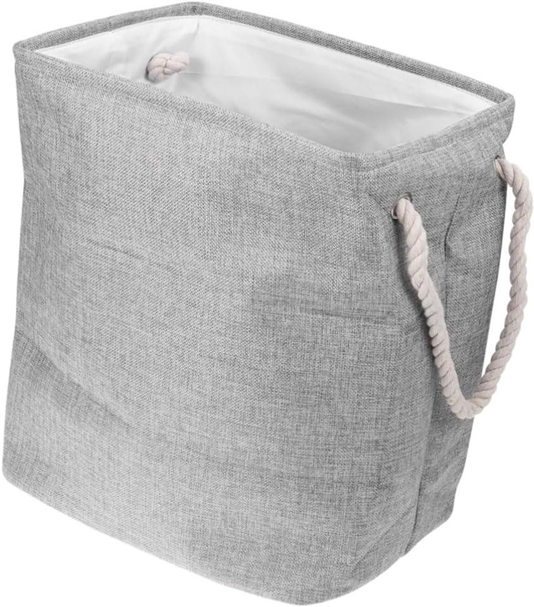 Wasmand - Opberger - Kleding Opbergen - Stevig Vrijstaand - 36 x 26 x 40 cm - Donkergrijs