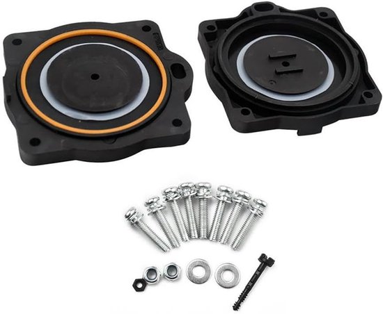 Luchtpomp Onderdelen - Reparatieset Membraan - Pomp Onderhoud - Waterproof en Roestvrij - 9.4 x 9 x 5.7 cm - Zwart — afbeelding 5