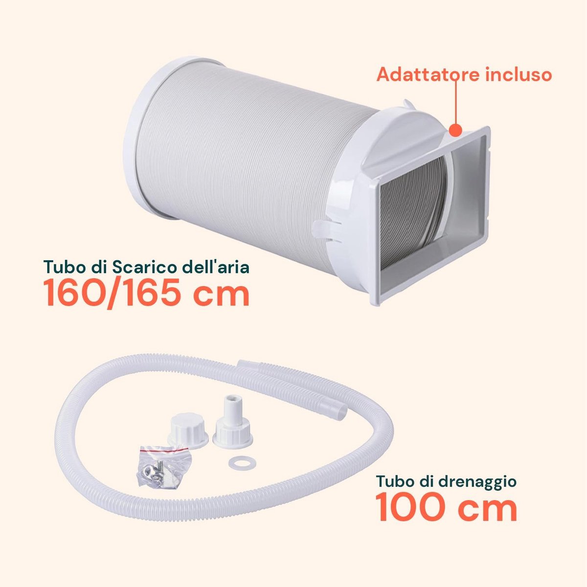 Mobiele airco - Draagbare koeler - Ruimte koelen - 3-in-1 functie - 9000 BTU - Wit — afbeelding 4