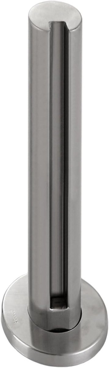 Glazen paneel paal - RVS reling - Balkon afscheiding - Zonder glas boren - 110 cm hoog - Grijs