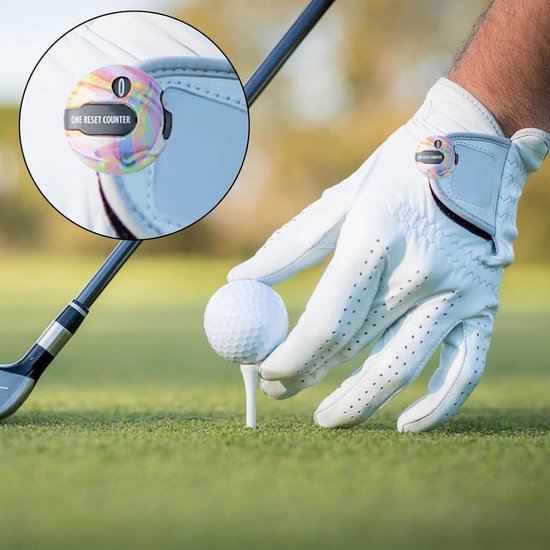 Golf Score Teller - Shot Counter - Golf Training - Snelle Nulstelling - Tot 12 Slagen - Iriserend van GOLF — afbeelding 3