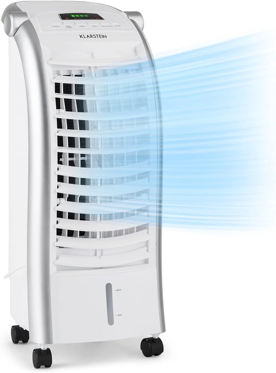 Mobiele luchtkoeler 3-in-1 - Aircooler met ventilator en luchtbevochtiger - 6L tank - 4 standen