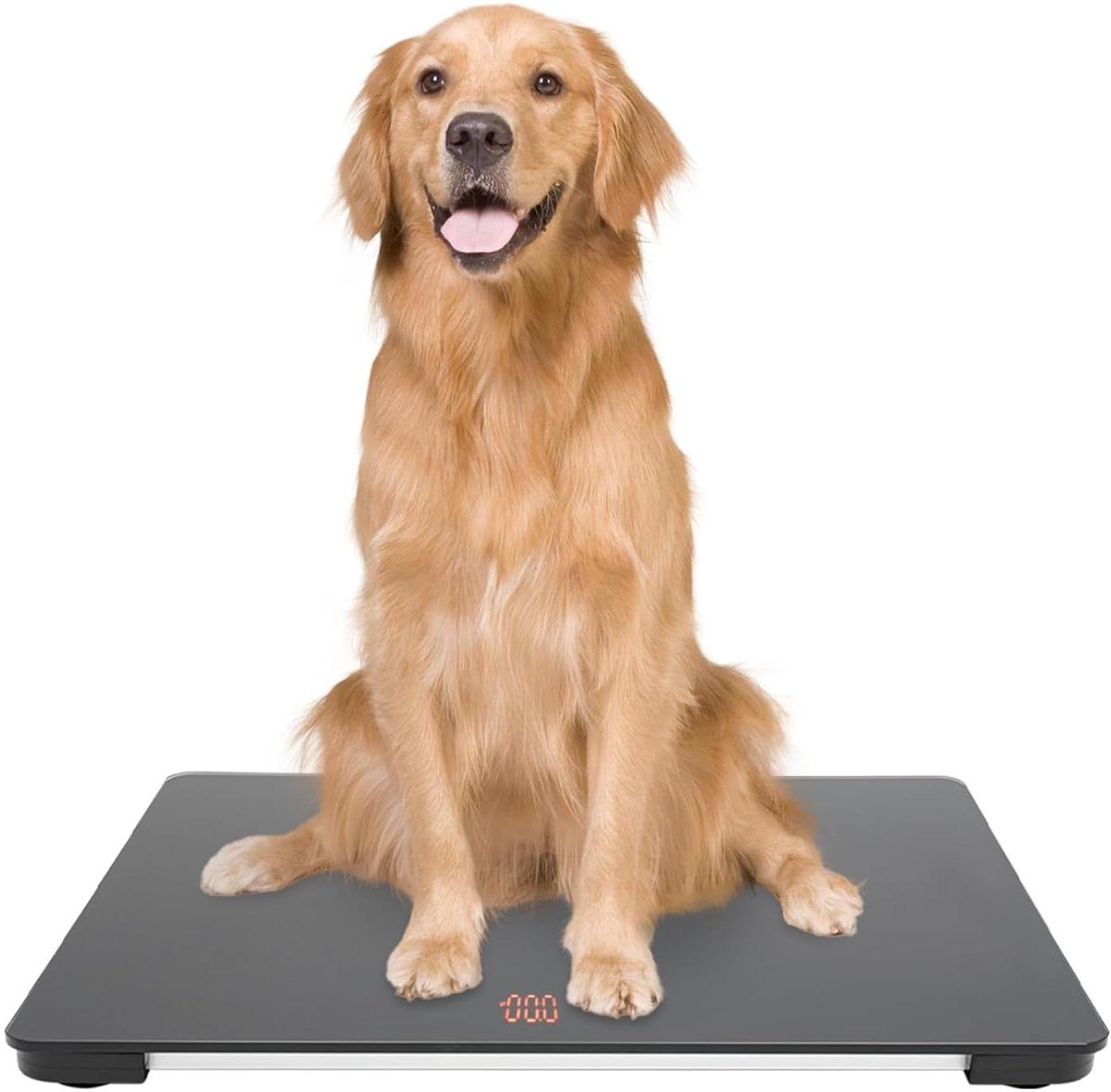 Huisdier Weegschaal - Dieren Platform - Gezondheid Monitoren - Hoge Precisie Meting - 65 x 45 cm - Zwart