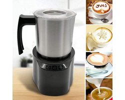 Melkopschuimer - Elektrische opschuimer - Koffie bereiden - Antiaanbaklaag - 250 ml - Zwart