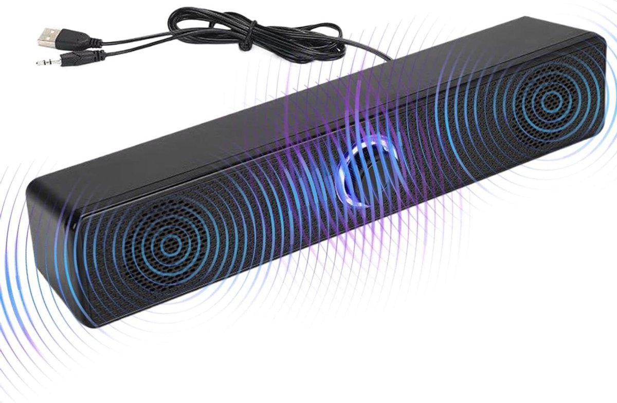 Home Audio Bar - Luidspreker Versterker - Versterkt Volume - Diepe Bas - 7 x 8 x 7 cm - Zwart