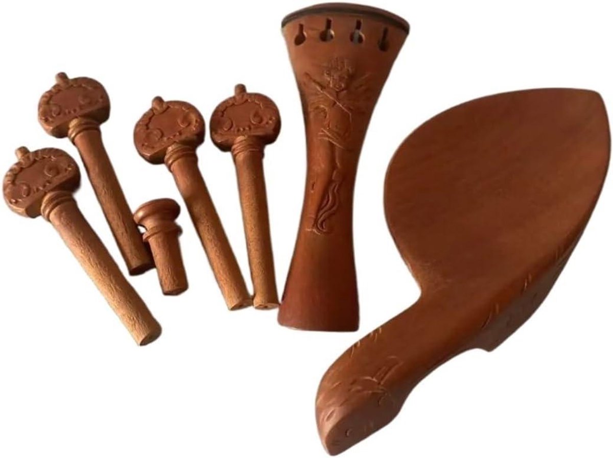 Viool Kinsteun Set - Onderdelen Set - Muziek Maken - Ergonomisch Ontwerp - 4/4 Maat - Natuurlijk