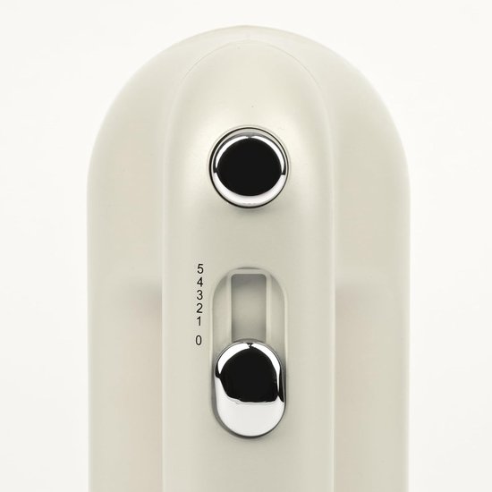Elektrische Handmixer - Keukenmixer - Bakken en Koken - 5 Snelheden - 250 Watt - Mat Beige — afbeelding 2