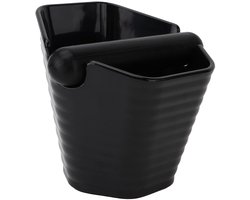 Koffiedikbak - Koffie Prullenbak - Koffiezetapparaat - Eenvoudig Schoonmaken - 15 x 15 x 10 cm - Zwart