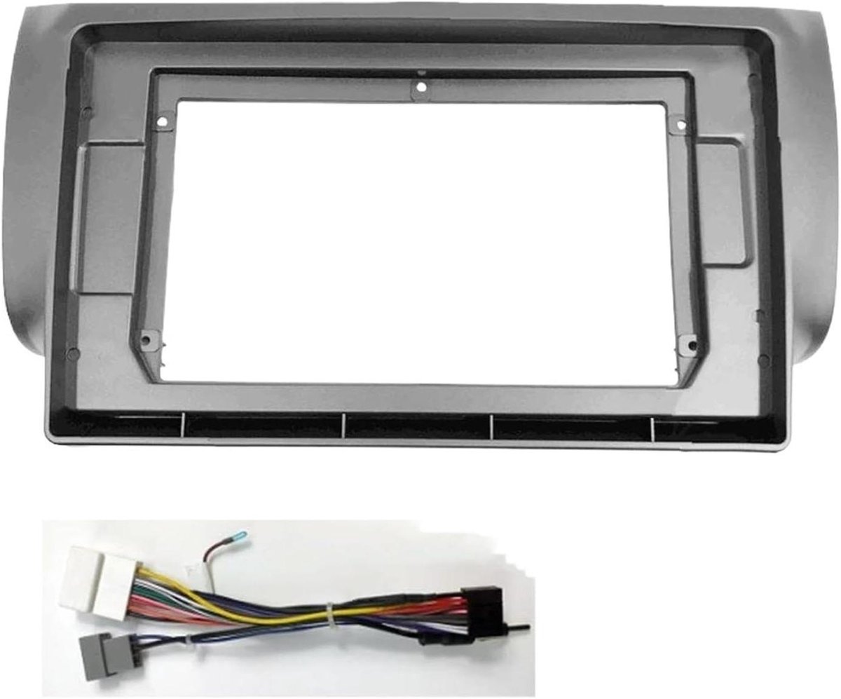 Autoradio Inbouwframe - Dashboard Paneel - Auto Interieur - Naadloze Overgang - 101 Inch - Grijs