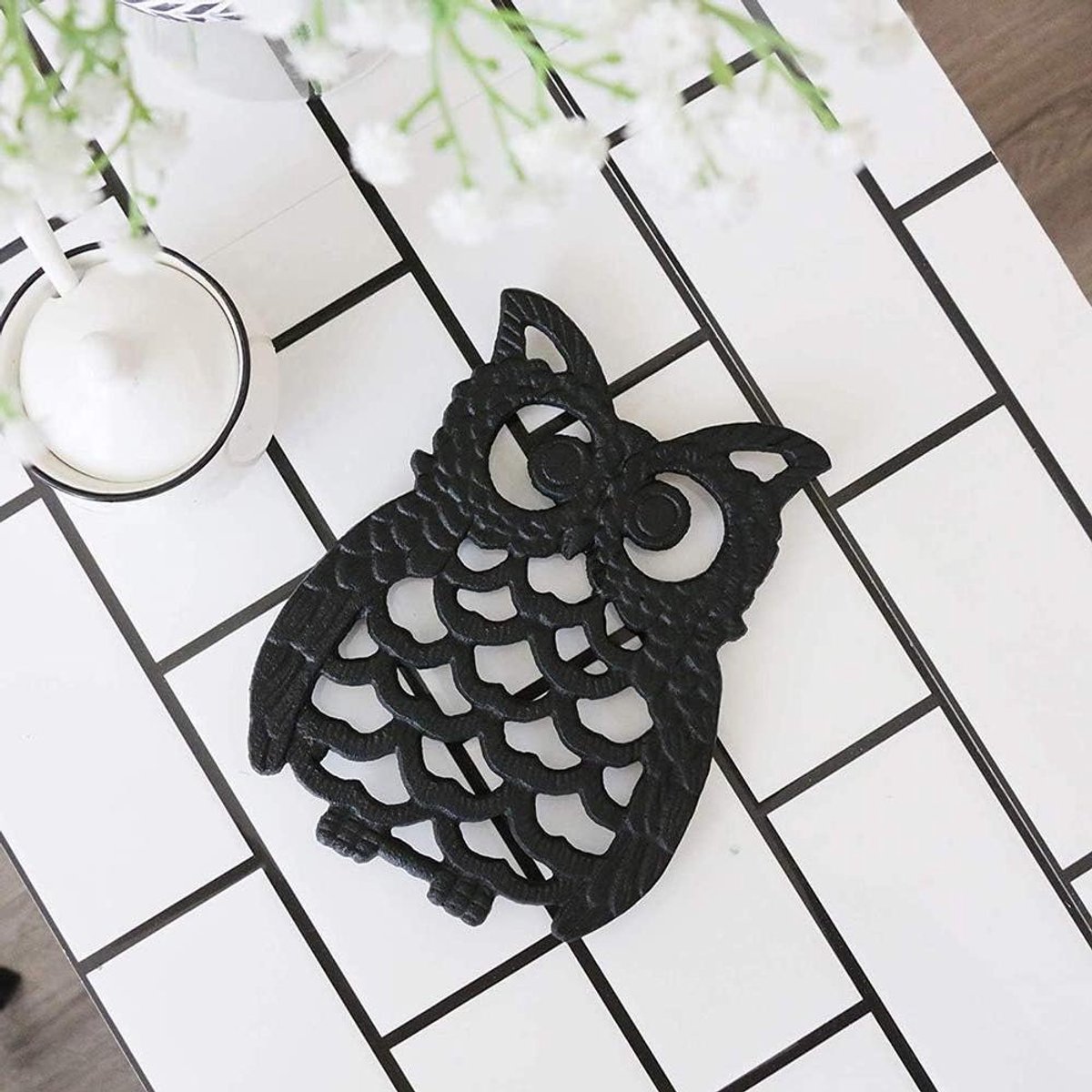 Onderzetter - Hittebestendig - Keuken Decoratie - Gietijzer Vis Design - 19x15 CM - Vis