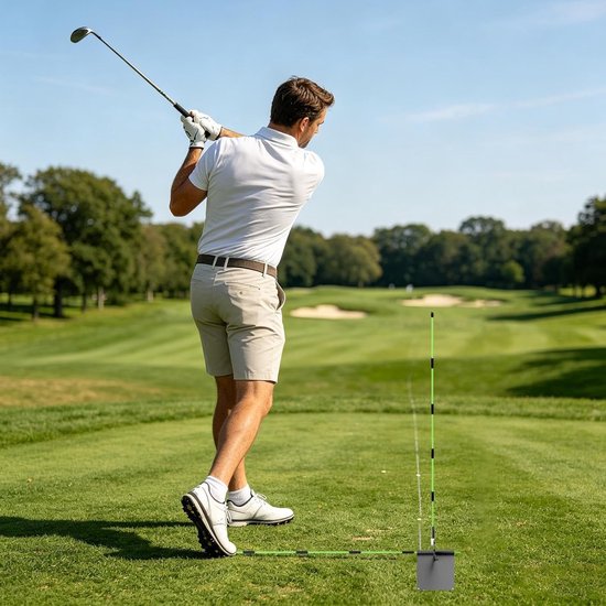 Golf-uitlijningsstaven, verstelbare en opvouwbare golfoefencorrector, trainingshulp voor de training van de golfswing, voor volwassenen, gevorderden, liefhebbers, beginners, amateurs en van GOLF — afbeelding 2