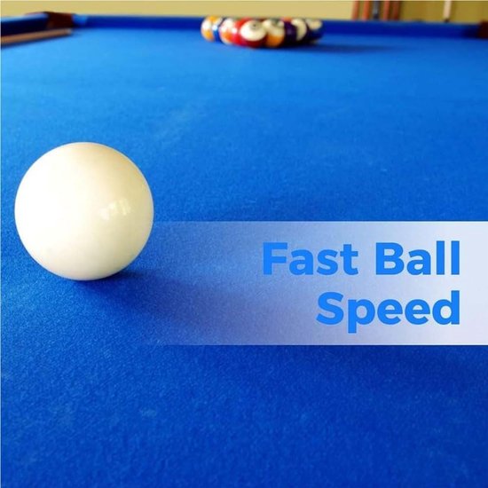 Pooltafel vilt - Biljartkleed set - Indoor sportspel - Hoge elasticiteit - 9ft - Blauw — afbeelding 2