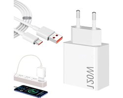 Krachtige 120W Snellader met 2M USB-C Kabel voor Xiaomi 14T Pro, Redmi Note 14 en POCO X6, 6A Oplader voor Snel en Efficiënt Opladen