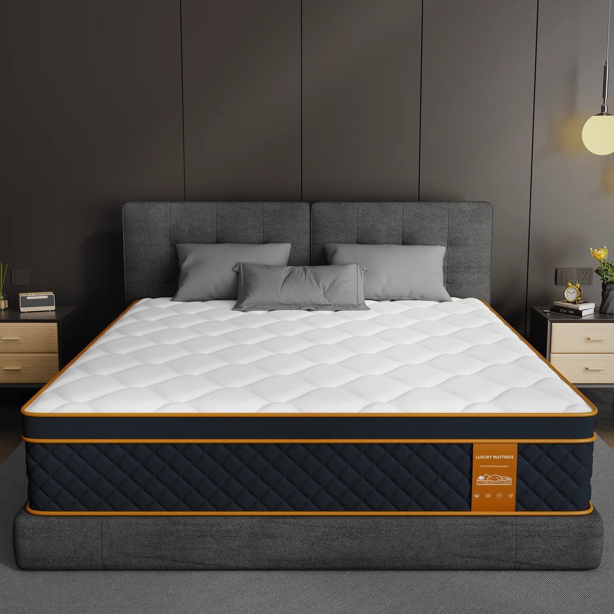 CINK Rest® Luxe Memory Foam Matras 25cm – Pocketvering & Traagschuim Hybride – Ademend, Anti-Allergisch & Geluidsloos – 140x200x25 cm – foto 3