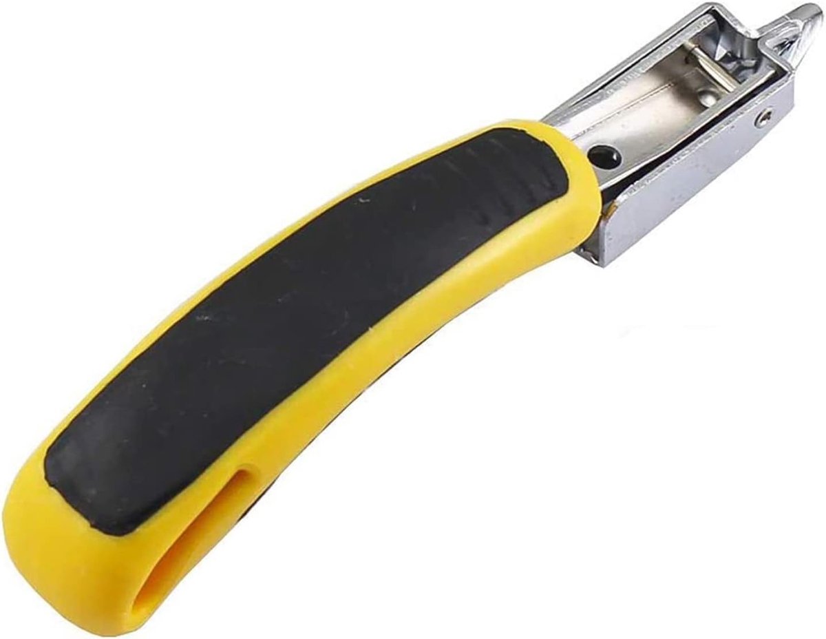 Professionele Heavy Duty Staple Verwijderaar met Plastic Handvat - Handgereedschap voor Meubelstoffering en Nagelverwijdering