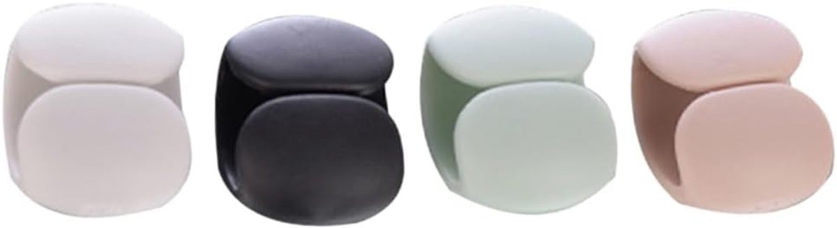 4 stuks clipsluiting voor USB-kabels, mobiele telefoonkabelklemmen, organizer voor hoofdtelefoon, herbruikbaar en milieuvriendelijk, voorkomt rommel en kabels in de war