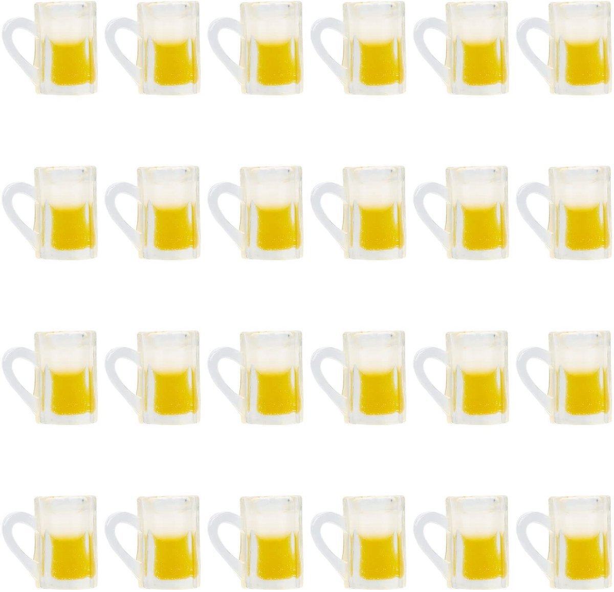 Winkel1 - Mini Mug Shot Glasses - Miniaturen - Decoratieve accessoires - Transparant - Imitatie drinkglazen - Voor volwassenen - 24 stuks