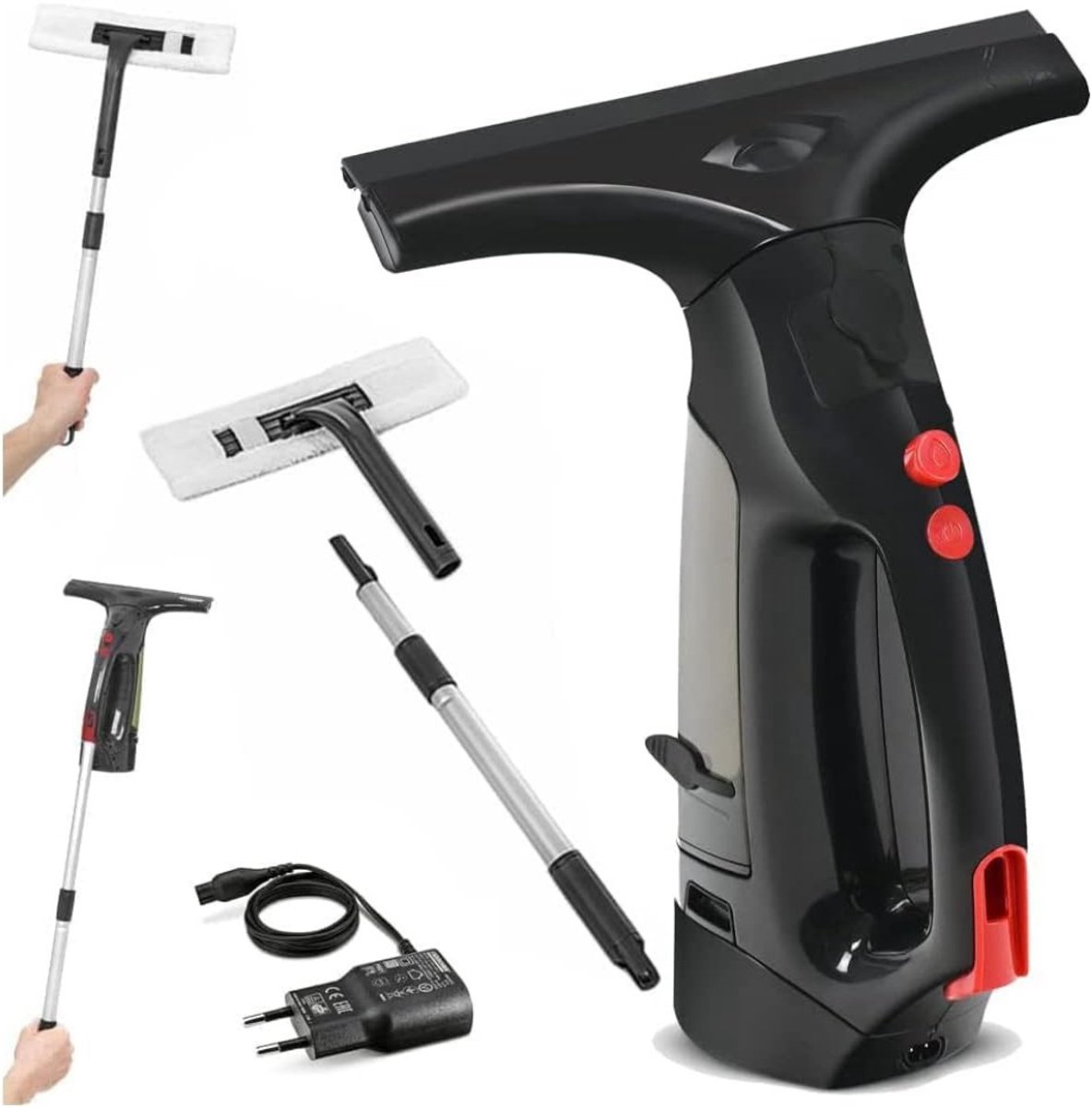 RUX® Raamzuiger - Raamwisser - Raamwasser Auto - Raamtrekker - Raamreinigingsset voor rame